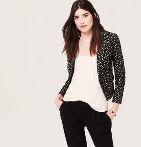 Cotton Floral Eyelet Jacket - loft.com