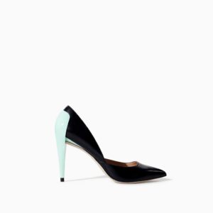 Combined leather High Heel Court Shoe - $39.90 - zara.com