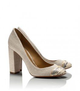 Tory Burch Ethel Linen Pumps - $285 - toryburch.com