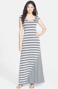 Multi stripes short sleeve maxi dress - $78 - nordstrom.com