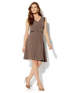 Flare Tweed Dress - $69.95 - nyandcompany.com