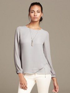 Tulip-hem top - $79.50 - Photo: banana republic.gap.com