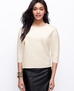 Structured Pullover - $98 - anntaylor.com