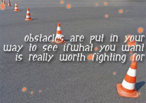 obstacles - Photo credit http://www.idlehearts.com