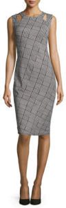 Corporate Catwalk: Plaid Sheath Dress